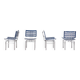 Set of 4 postmodern „8600“ chairs by Hans Ulrich Bitsch for Kusch & Co.