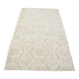 Beige Geometric Oushak Turkish Rug sku 3123