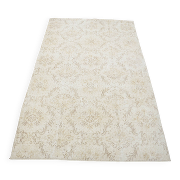 Beige Geometric Oushak Turkish Rug sku 3123