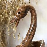 Lampe d'ambiance vintage cygne en grès