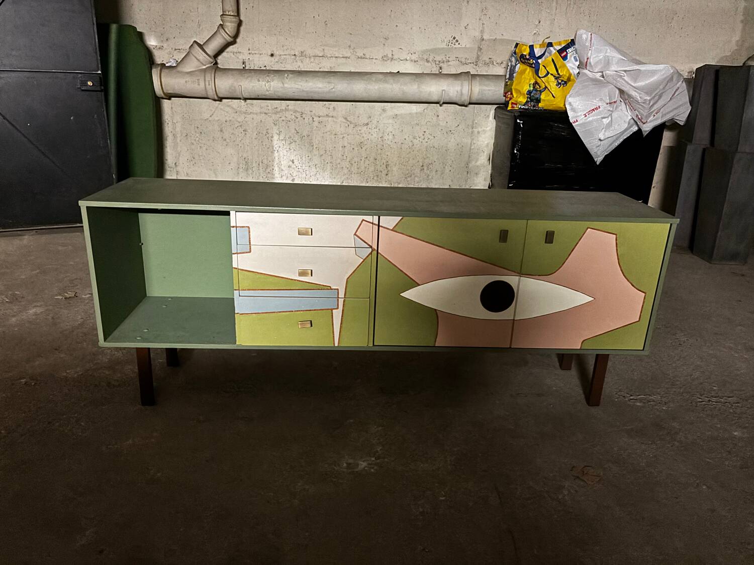 Furniture painted by Pierre Malbec