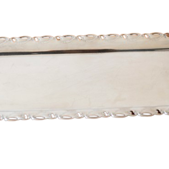 Silver-plated metal tray