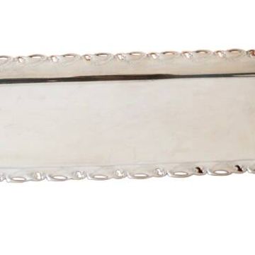 Silver-plated metal tray