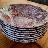 8 English soup plates Alfred Meakin The Post House