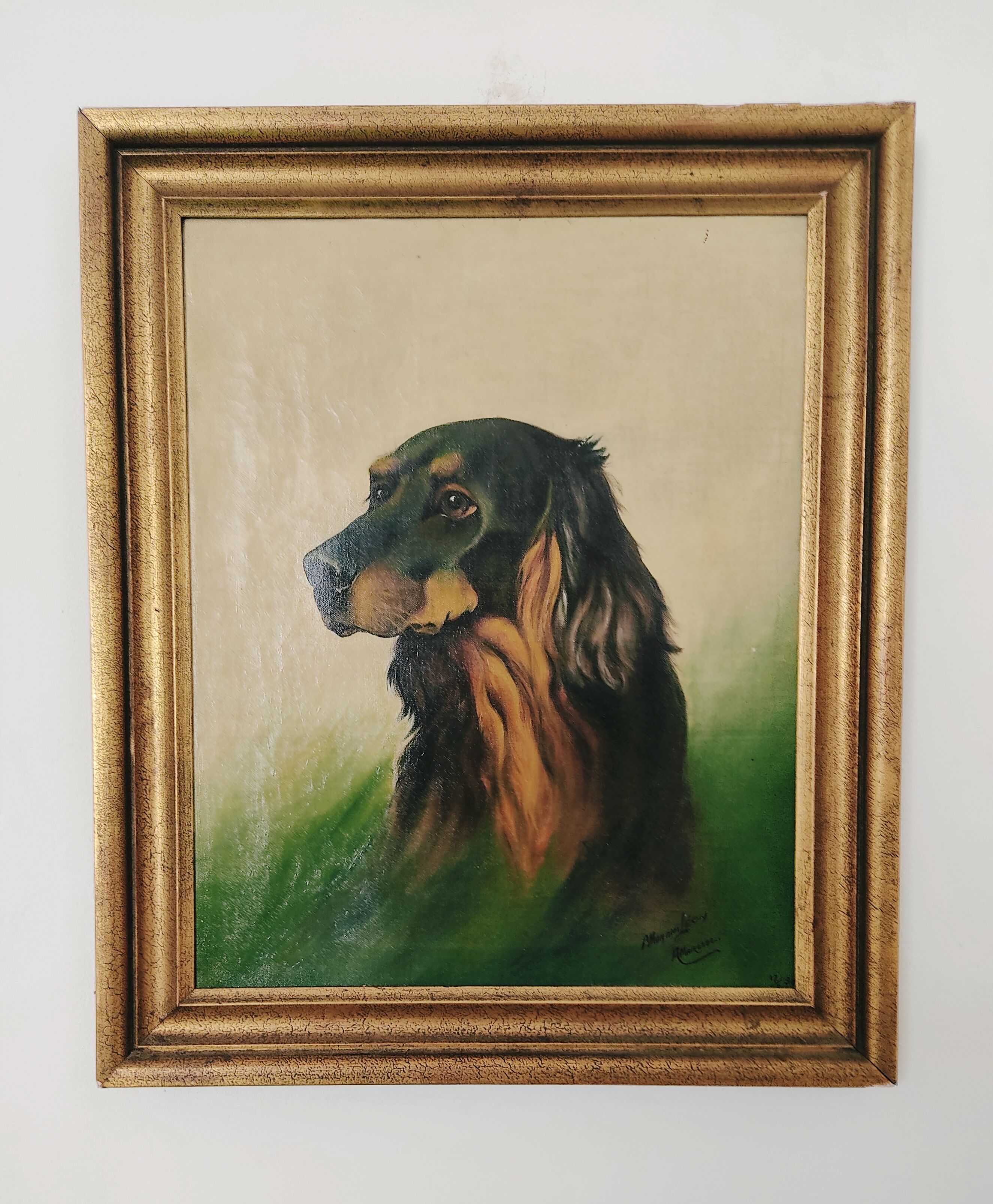 A.Mairesse Portrait de Chien, oil on canvas, 1930