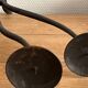Brutaliser 5-branched mid century wrought iron candlestick – unique piece