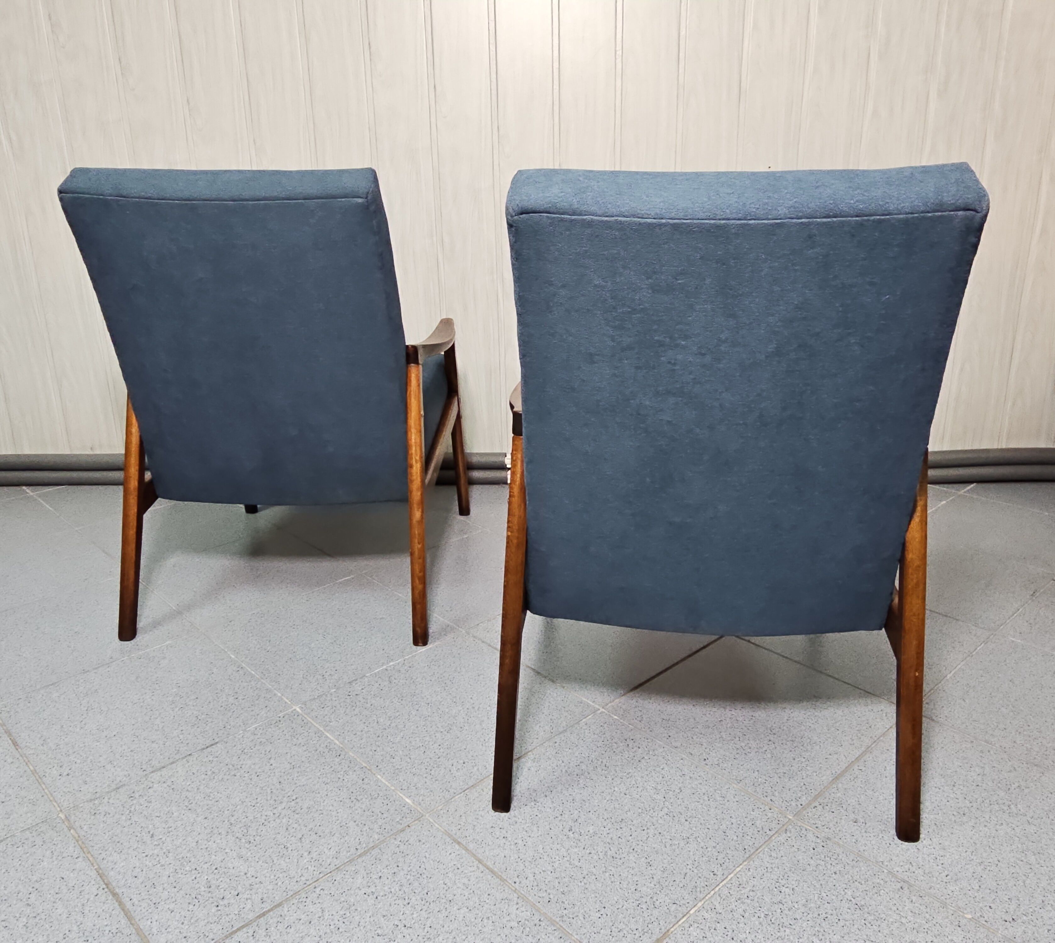 Pair of armchairs by Jiri Jiroutek, Czechoslovakia, 1960s