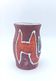 Small Accolay vase in ceramic with polychrome abstract decoration – 1950s/60s