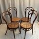 Ensemble de chaises cannées en bois courbé Thonet, années 30-40