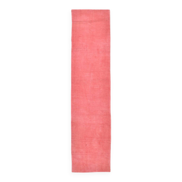 Tapis de couloir vintage rose saumon, 79 x 345 cm