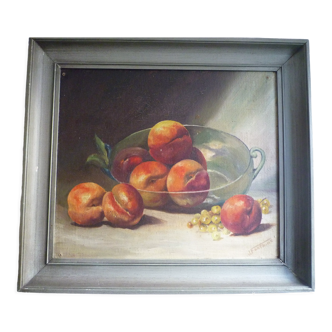 Still Life with Early Twentieth Century Peaches