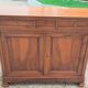 Solid walnut sideboard of the Napoleon III period, late nineteenth century, Louis Philippe style