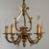Lustre 5 lumière 3 côtés cage 4499