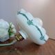 White opaline handkerchief pendant or portable lamp, vintage 1920