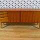 Scandinavian design row Walnut vintage 1960