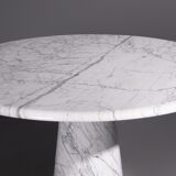 Carrara marble round dining table
