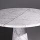 Carrara marble round dining table