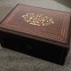 Former Napoleon III jewellery box inlaid brass marquetry, mother-of-pearl