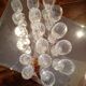 Set of 17 glasses in ancient crystal
