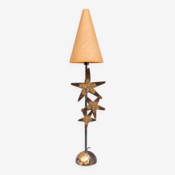 Robert Kostka Brass handmade Table lamp 1980s France