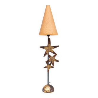 Robert Kostka Brass handmade Table lamp 1980s France