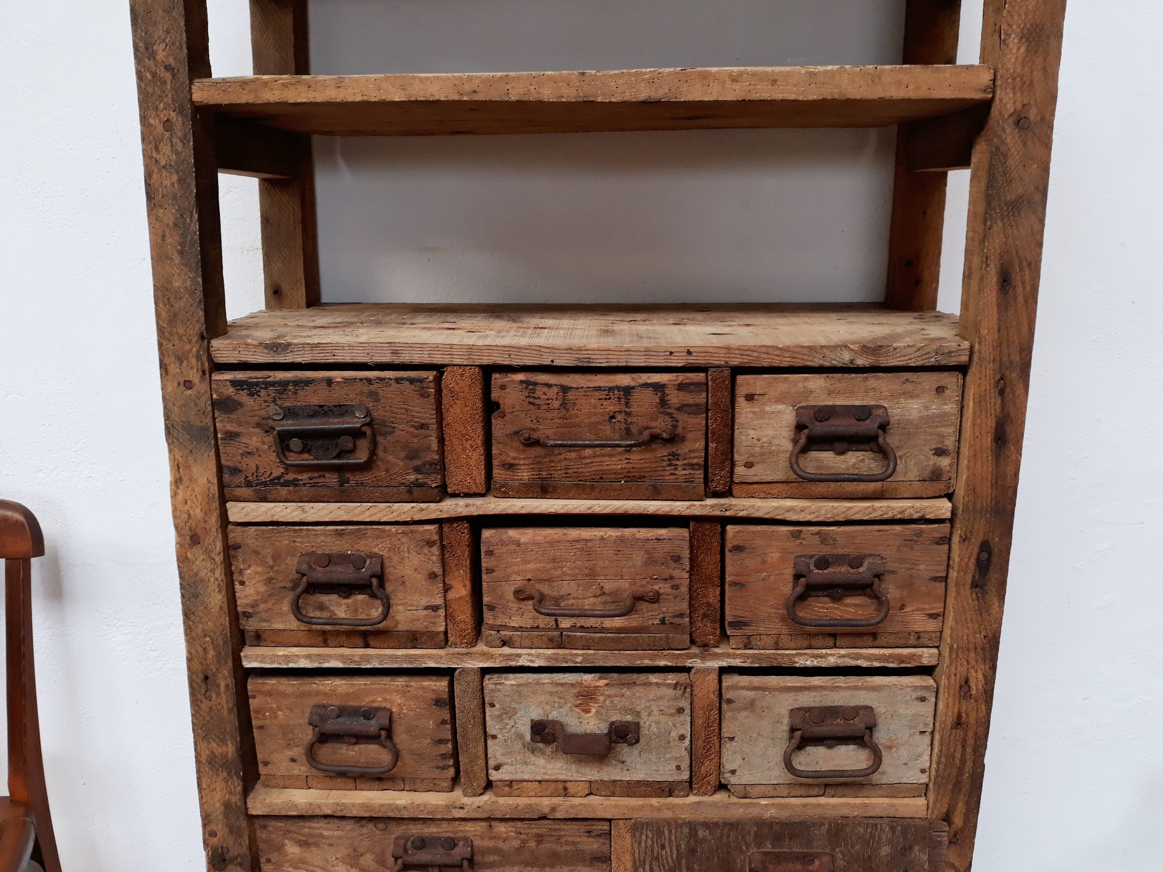 Craft cabinet with drawers