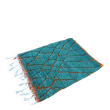 Traditional handmade Berber rug blue size 1.5/2.5 m