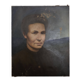 Portrait Oil on canvas Modern spirit signed Magisson 1930