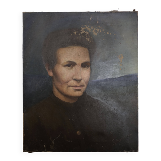 Portrait Oil on canvas Modern spirit signed Magisson 1930