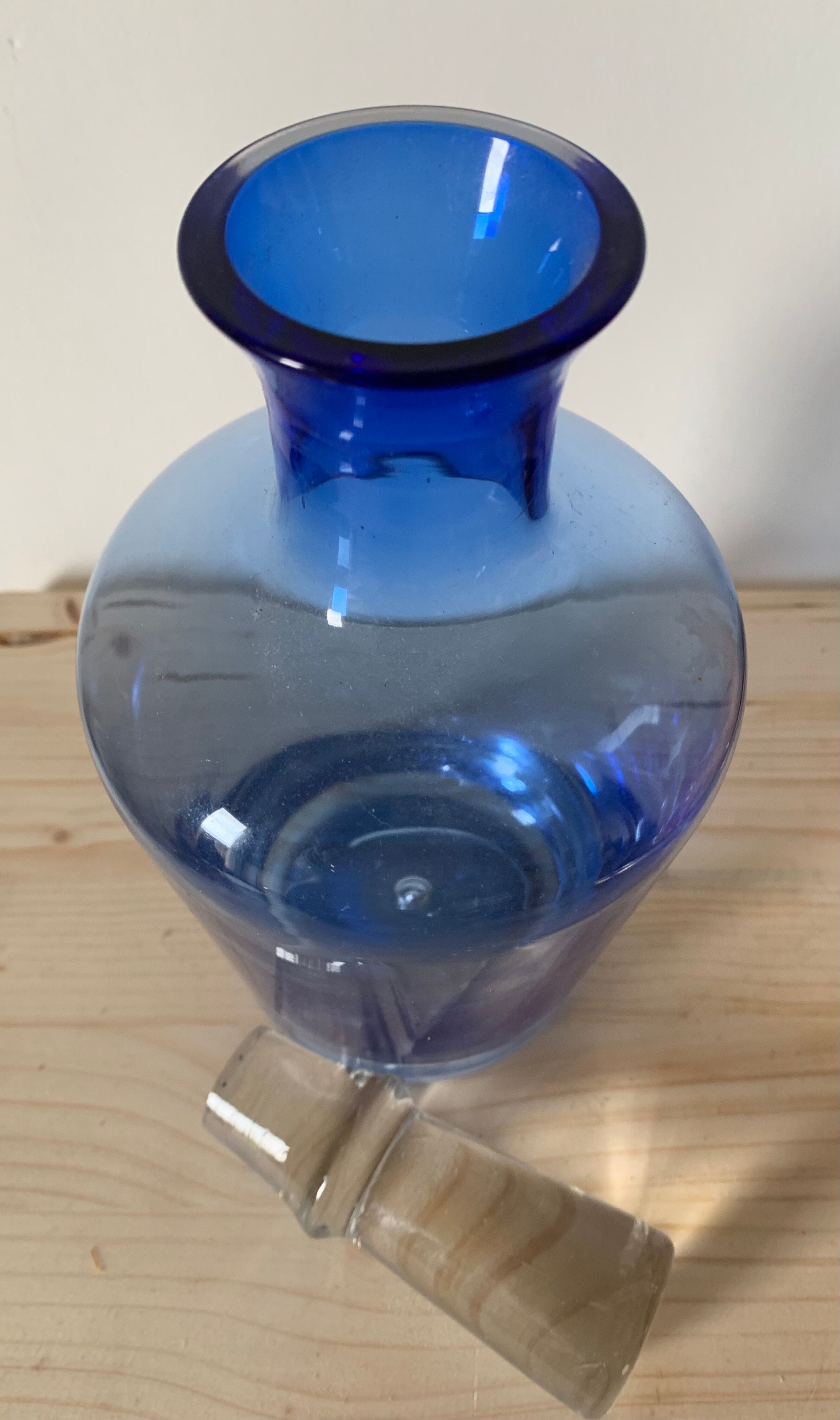 Blue decanter