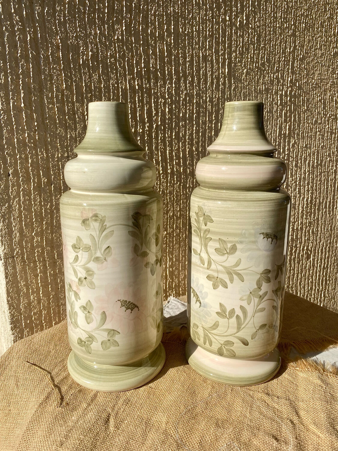 Pair of Jersey Pottery lamp bases