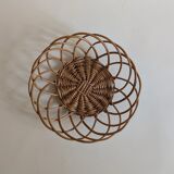 Vintage woven wicker basket