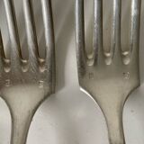 Silver-plated forks