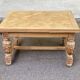 Art Deco monastery dining table, extendable, stripped in solid oak 230.