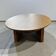 Table basse ovale rétro en bois