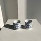 Set of 2 Scandinavian liqueur glasses or cups