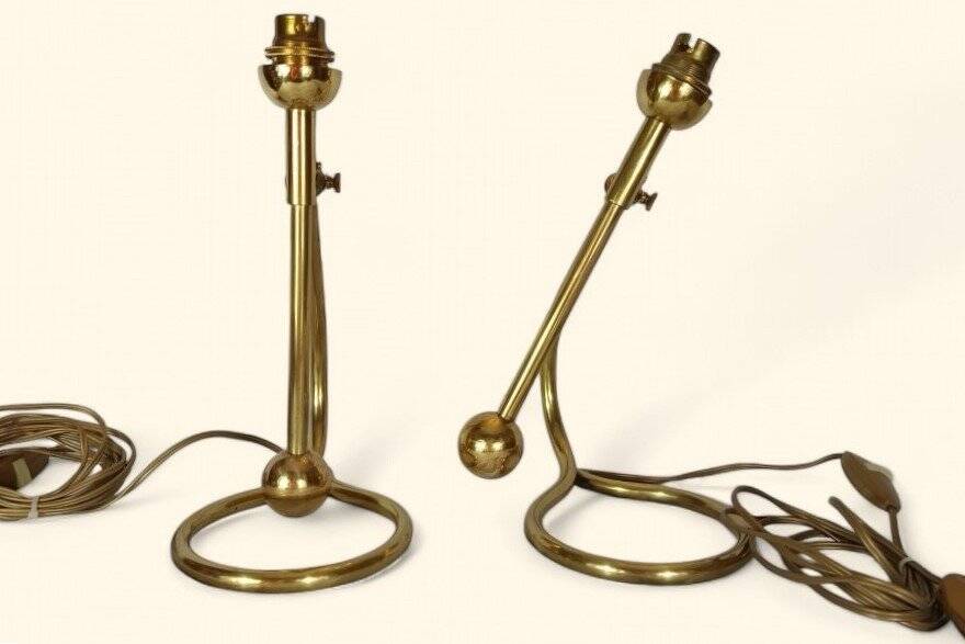 Pair of Table Lamps / Wall Lights by Kaare Klint (1888-1954), 1950s.