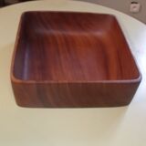 Great deep dish fruit basket empty Pocket Scandinavian vintage teak