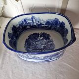 Large 20th century English glazed and enamelled earthenware planter