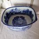 Large 20th century English glazed and enamelled earthenware planter