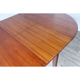 Scandinavian dining table in 1960 extendable teak