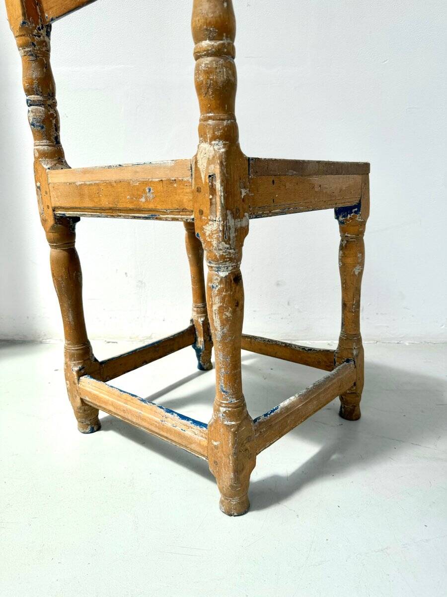 Antique 18th century Swedish Gustavian pine chair