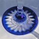 Cristal d'Arques - 6 Wine glasses model Blue Waltz - Double layer crystal