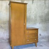 Vintage asymmetrical wardrobe