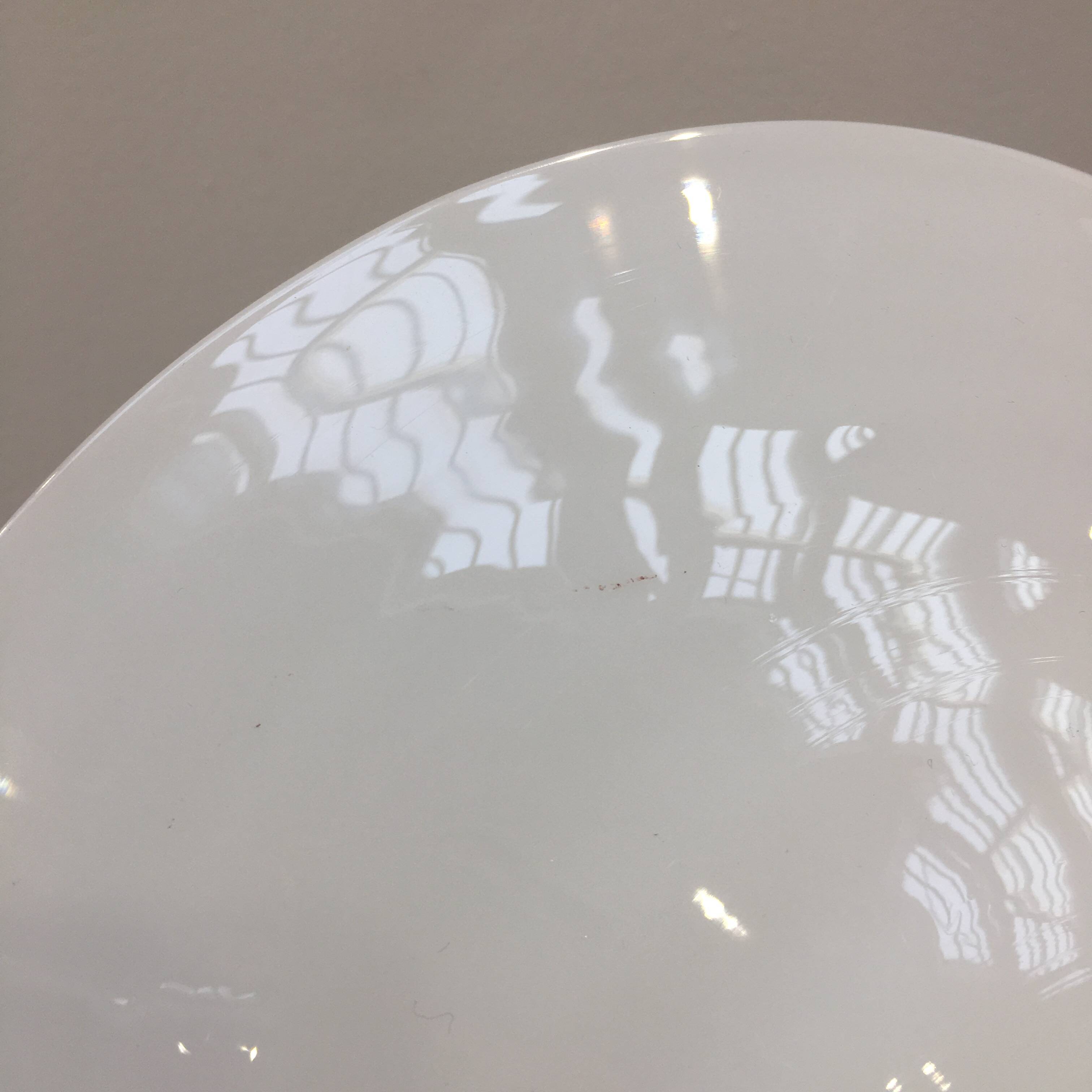 Vintage white opaline pendant light