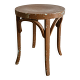 Old wooden bistro stool