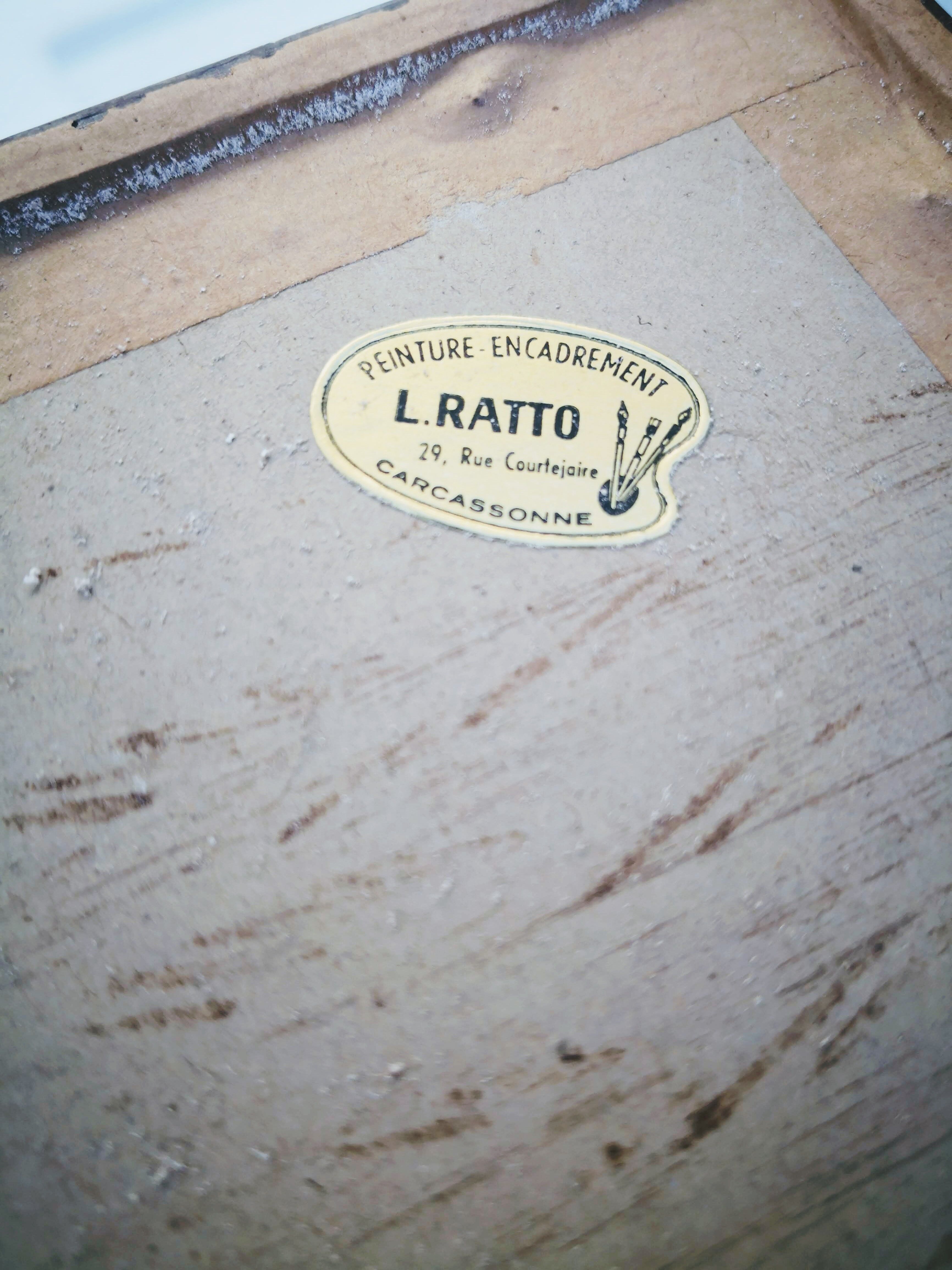 Poster framed "along the seine"