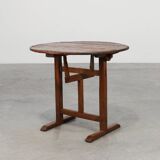 Antique oak Tilt top side table, France ca. 1800