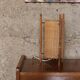 Woven rattan lamp from the 1960s