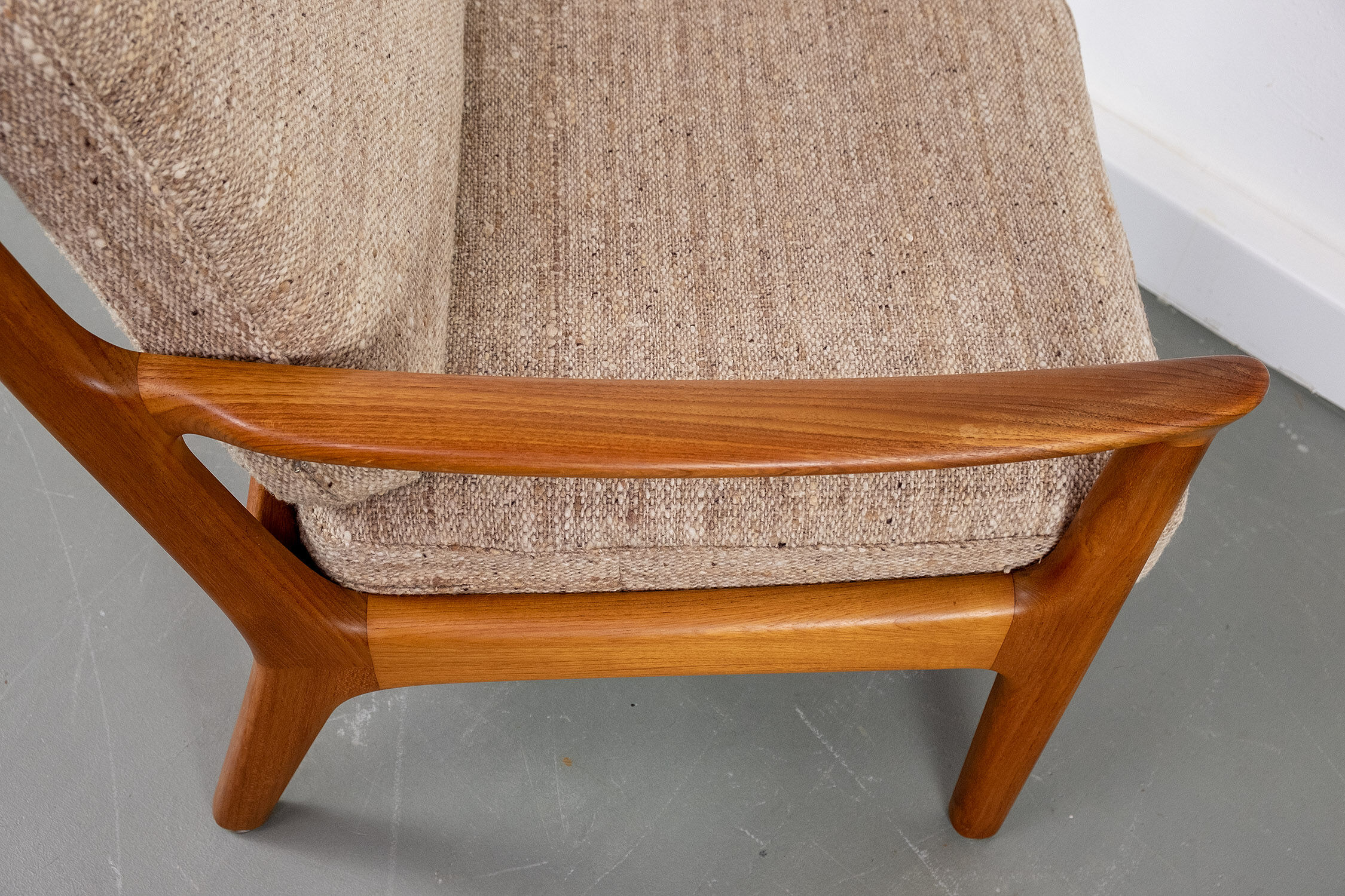 Vintage teak lounge chair by Juul Kristensen, 1960s